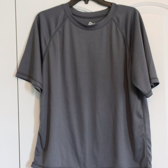 Kanu Surf Gray 100% Polyester Performance Shirt - Size L Casual Swim Beach - Picture 1 of 9